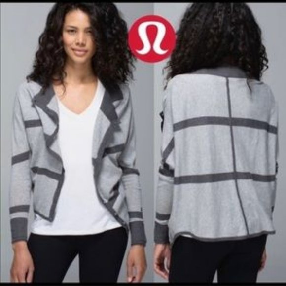 lululemon athletica Sweaters - LULULEMON After Class Striped Cardigan